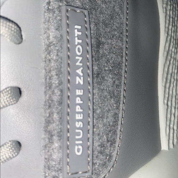 Giuseppe Zanotti Talon sneakers / size 9 / grey / white - Picture 10 of 13